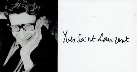 yves Saint Laurent autograph